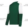 image:imageHolloway Mens Holloway Momentum Team Fleece CrewDark GreenWhite
