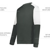 image:imageHolloway Mens Holloway Momentum Team Fleece CrewIronWhite