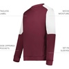 image:imageHolloway Mens Holloway Momentum Team Fleece CrewMaroonWhite