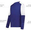 image:imageHolloway Mens Holloway Momentum Team Fleece CrewPurpleWhite