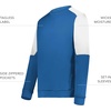image:imageHolloway Mens Holloway Momentum Team Fleece CrewRoyalWhite