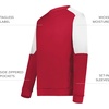 image:imageHolloway Mens Holloway Momentum Team Fleece CrewScarletWhite