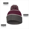 image:imageHolloway Unisex Adult Reflective BeanieMaroonCarbon