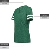 image:imageHolloway Womens Holloway Ladies Monterey TeeDark Green HeatherWhite