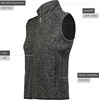 image:imageHolloway womens Holloway Womens Alpine Sweater Fleece VestBlack Heather