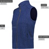 image:imageHolloway womens Holloway Womens Alpine Sweater Fleece VestNavy Heather