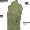 image:imageHolloway womens Holloway Womens Alpine Sweater Fleece VestOlive Heather