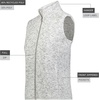 image:imageHolloway womens Holloway Womens Alpine Sweater Fleece VestSilver Heather