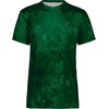 image:imageHollowayYouth Stock CottonTouch Poly TeeDark Green Cloud Print