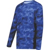 Navy Shockwave Print