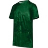 Dark Green Cloud Print