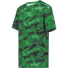 Dark Green Shockwave Print
