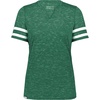 Dark Green Heather/White