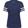 Navy Heather/White