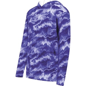 image:imageHolloway Boys Youth Stock Cottontouch Poly HoodiePurple Shockwave Print