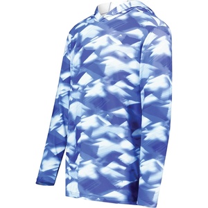 image:imageHolloway Boys Youth Stock Cottontouch Poly HoodieRoyal Glacier Print