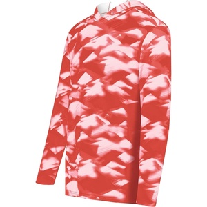 image:imageHolloway Boys Youth Stock Cottontouch Poly HoodieScarlet Glacier Print