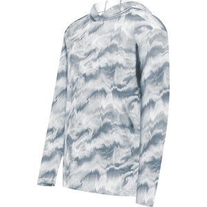 image:imageHolloway Boys Youth Stock Cottontouch Poly HoodieSilver Shockwave Print