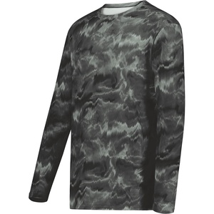image:imageHolloway Mens CottonTouch Poly Cloud Long Sleeve TeeGraphite Shockwave Print