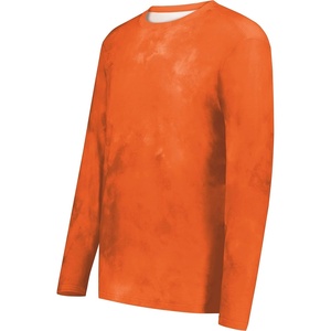 image:imageHolloway Mens CottonTouch Poly Cloud Long Sleeve TeeOrange Cloud Print