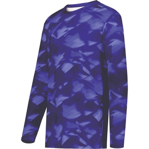 image:imageHolloway Mens CottonTouch Poly Cloud Long Sleeve TeePurple Glacier Print