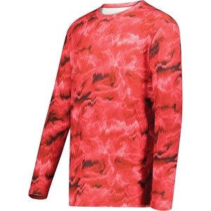 image:imageHolloway Mens CottonTouch Poly Cloud Long Sleeve TeeShockwave Scarlet