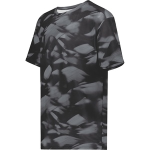 image:imageHolloway Mens Stock CottonTouch Poly TeeBlack Glacier Print