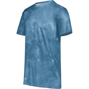 image:imageHolloway Mens Stock CottonTouch Poly TeeColumbia Blue Cloud Print
