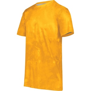 image:imageHolloway Mens Stock CottonTouch Poly TeeGold Cloud Print