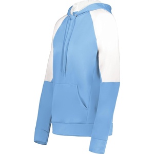 image:imageHolloway Womens Holloway Ladies Momentum Team Fleece HoodieColumbia BlueWhite