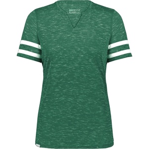 image:imageHolloway Womens Holloway Ladies Monterey TeeDark Green HeatherWhite