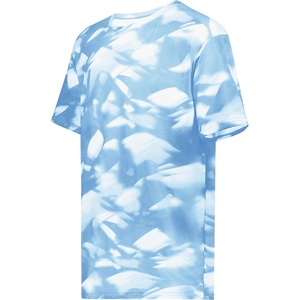 image:imageHollowayYouth Stock CottonTouch Poly TeeColumbia Blue Glacier Print