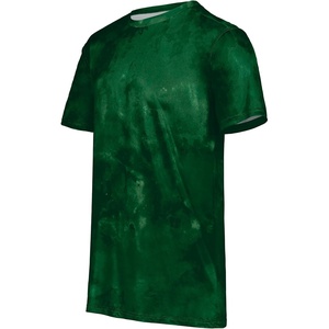 image:imageHollowayYouth Stock CottonTouch Poly TeeDark Green Cloud Print