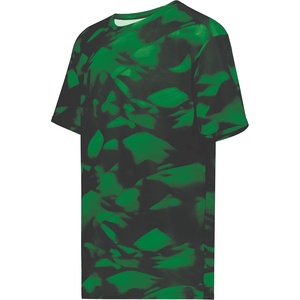 image:imageHollowayYouth Stock CottonTouch Poly TeeDark Green Glacier Print