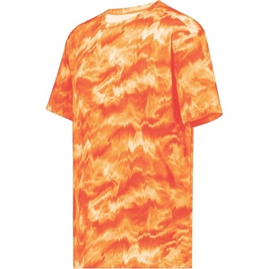 image:imageHollowayYouth Stock CottonTouch Poly TeeOrange Shockwave Print