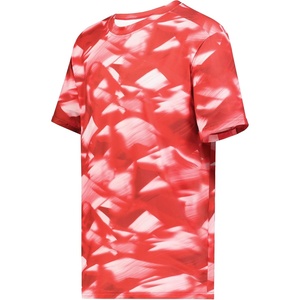 image:imageHollowayYouth Stock CottonTouch Poly TeeScarlet Glacier Print