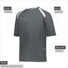 image:imageHolloway Boys Holloway Boys Clubhouse Short Sleeve Pullover Cage JacketGrapWhite