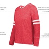 image:imageHolloway Girls Girls Monterey Long Sleeve TeeScarlet HeatherWhite