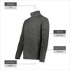 image:imageHolloway Mens Holloway Alpine Sweater Fleece 14 Zip PulloverBlack Heather