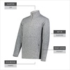 image:imageHolloway Mens Holloway Alpine Sweater Fleece 14 Zip PulloverGraphite Heather