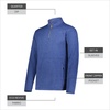 image:imageHolloway Mens Holloway Alpine Sweater Fleece 14 Zip PulloverNavy Heather