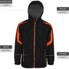image:imageHolloway Mens Holloway Charger Jacket  Waterresistant Stylish Outerwear With Athletic Fit Perfect for Active MenBlack  Orange