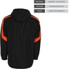 image:imageHolloway Mens Holloway Charger Jacket  Waterresistant Stylish Outerwear With Athletic Fit Perfect for Active MenBlack  Orange
