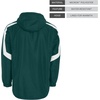 image:imageHolloway Mens Holloway Charger Jacket  Waterresistant Stylish Outerwear With Athletic Fit Perfect for Active MenDark Green  White