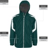 image:imageHolloway Mens Holloway Charger Jacket  Waterresistant Stylish Outerwear With Athletic Fit Perfect for Active MenDark Green  White