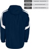 image:imageHolloway Mens Holloway Charger Jacket  Waterresistant Stylish Outerwear With Athletic Fit Perfect for Active MenNavy  White