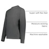 image:imageHolloway Mens Ventura Soft Knit CrewCarbon Heather