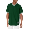 image:imageHolloway Retro VNeck Mens Baseball JerseyForest Green  White