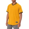 image:imageHolloway Retro VNeck Mens Baseball JerseyLight Gold  Black