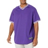 image:imageHolloway Retro VNeck Mens Baseball JerseyPurple  White